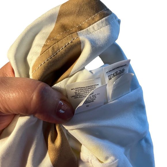 Nine W. sleeveless striped A- Line dress Sz 6 - Picture 4 of 5